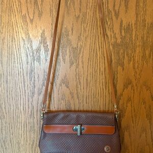 Brown Woven Shoulder Bag